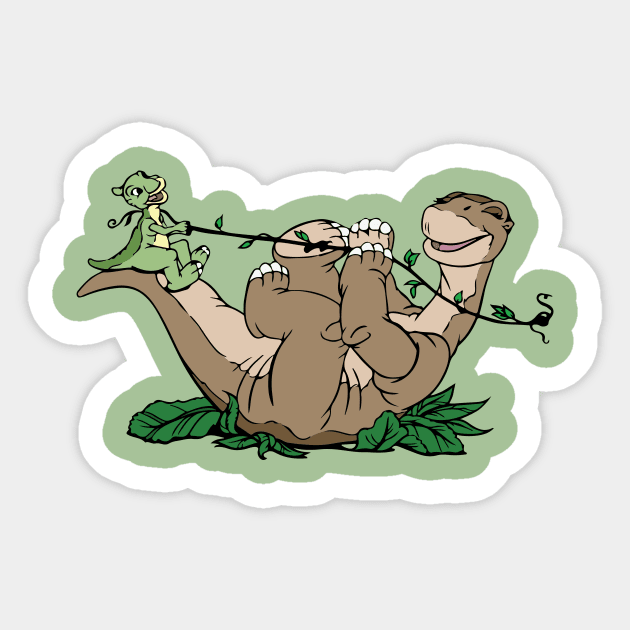 Little Foot and Ducky Sticker by steffirae